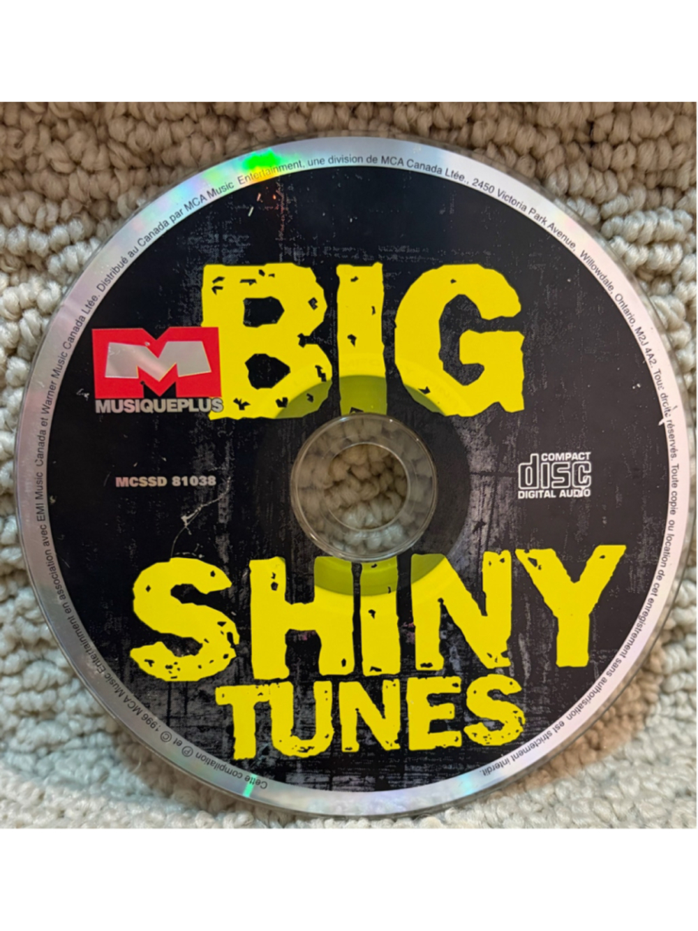 5 for $20 Big Shiny Tunes CD Music Album Black and Yellow One Size